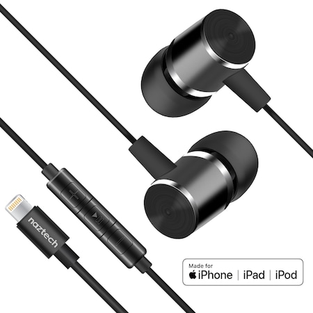 Naztech Naztech Platinum MFi Lightning Earphones 14203